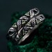 Enchanted Peridot Ring Set - Whimsical Vine & Willow Leaf Motifs