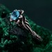 Unique Topaz Blossom Twig Ring – Enchanted Forest Design, Woodland Whispers Ring, Whimsical Vine Ring