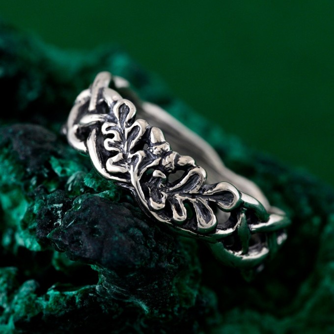 Silver Branches: Curves of Nature Ring for Forest Harmony