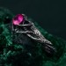 Heart of Fire: Gothic Ruby Ring