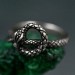 Unique Handcrafted Silver Serpent Gorgon Ring – Mystical Gothic Design, Powerful Symbolic Jewelry Gift