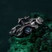 Gothic Witch Rings with Topaz – Unisex Silver Geometric Wedding Ring