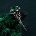 Unique Petal-Adorned Twig Ring - Floral Harmony and Botanical Elegance