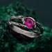 Branch ring in silver, Silver Branch Band, Nature's Touch Ring, Silverwood Wrap Ring, Twiggy Silver Ring, Woodland Branch Band