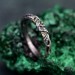 Nature-Inspired Silver Branch Ring with Three-Stone Peridot