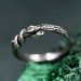Unique Ring with Leaves - Wedding Ring with Leaf and Branch Design
