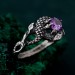 Heart of the Dragon: Gothic Amethyst Ring