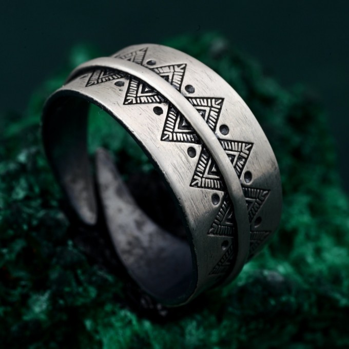 Mystical Boho Ring - Free Spirit Silver Adjustable Ring