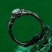 Moonstone Forest Branch Ring - Man’s Silver Vine Wedding Band with Unique Woodsy Texture