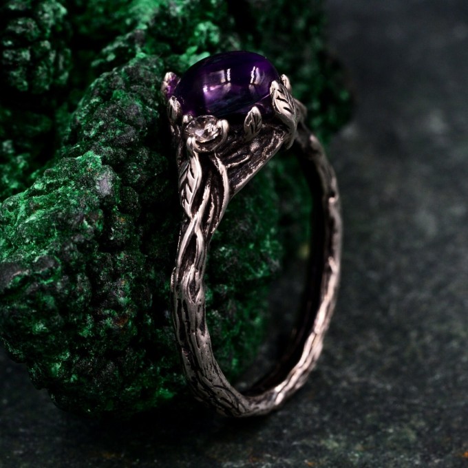 Romantic Silver Fairycore Flower Band: Mystical Forest Vintage Design