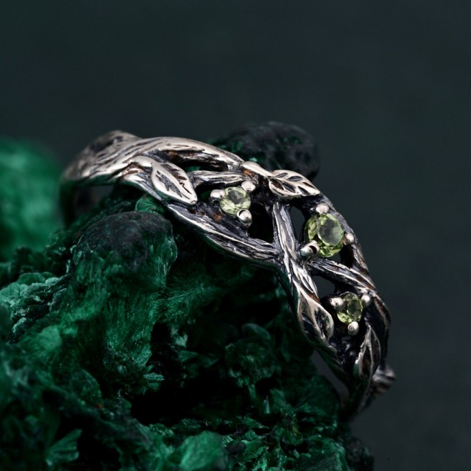 Eternal Tree Branch Silver Band - Woodland Whispers Design