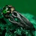 Gothic Dark Silver Ring with Emerald Glow – Symbol of Power