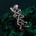 Unbreakable Ties: Gothic Chain Silver Ring