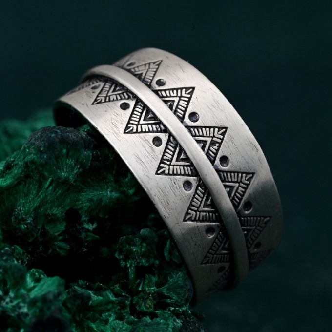 Mystical Boho Ring - Free Spirit Silver Adjustable Ring