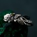 Enchanted Forest Peridot Twig Ring with Unique Butterfly Design