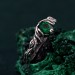 Gothic Elegance Engagement Ring - Mystical Darkness Silver Ring