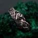 Handcrafted Silver Heart Embrace Ring – Eternal Love Symbol with Artistic Hands