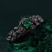 Silver Rose Bouquet Ring: Enchanted Rose Garden Design
