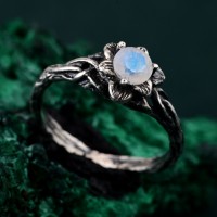 Blossom Twig Ring, Woodland Whispers Ring, Enchanted Forest Ring, Whimsical Vine Ring, Unique ring