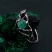 Celtic Emerald Silver Ring - Classic Elegance in Celtic Jewelry