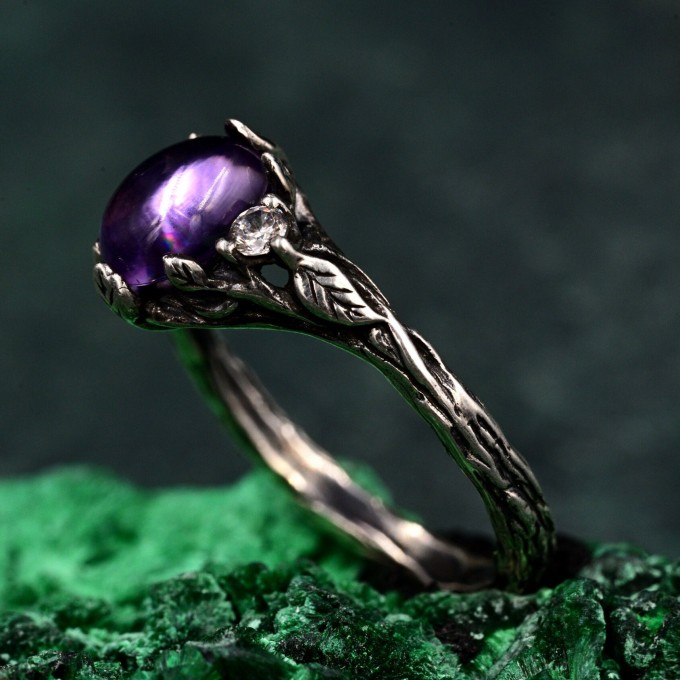 Romantic Silver Fairycore Flower Band: Mystical Forest Vintage Design