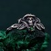 Forest Shadows: Sterling Silver Skull Ring
