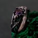 Silver Skull Engagement Ring: Gothic Twig Band Design