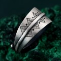 Mystical Boho Ring - Free Spirit Silver Adjustable Dreamscape Ring