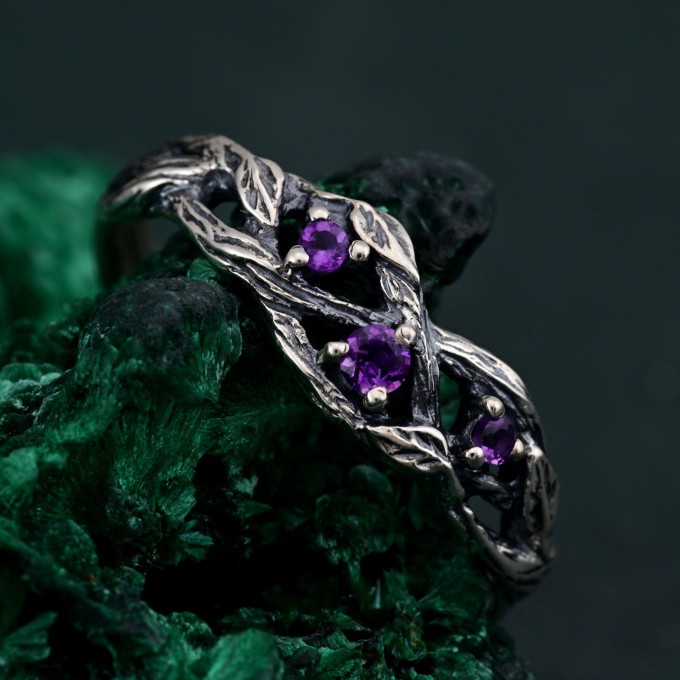 Nature's Embrace Engagement Band with Eternal Tree Branch Design