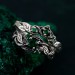 Enchanted Woodland Sterling Silver Ring Set with Nature-Inspired Leaf Design