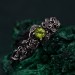 Peridot Blossom Silver Ring