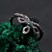 Rustic Emerald Vine Ring: Druid Celtic Tree Design