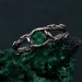 Nightfall Sterling Ring with Shadowed Elegance