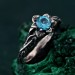 Whimsical Vine Ring – Topaz Blossom Twig Design, Enchanted Forest Topaz Ring, Unique Woodland Whispers Ring