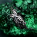 Elegant Minimalist Silver Ring with Twig and Pinecone – Unique Christmas Jewelry for Women