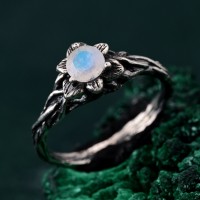 Blossom Twig Ring, Woodland Whispers Ring, Enchanted Forest Ring, Whimsical Vine Ring, Unique ring