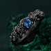 Blossom Silver Ring - Nature's Elegance with Floral Twig Accent