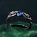 Leafy Branch with Topaz Ring – Nature-Inspired Gemstone Jewelry