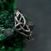 Artisanal Silver Tree Ring - Handcrafted Celtic Band with Nature-Inspired Triskele Design