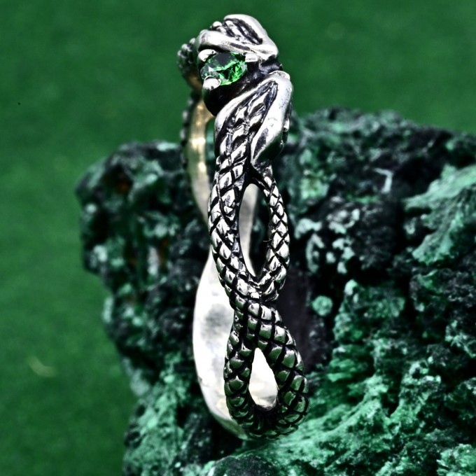 Unusual Nature Wildlife Animal Engagement Ring – Woodland Animal Wrap Ring, Serpentine Embrace Ring, Twisted Serpent Band