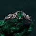 Mystical Darkness Silver Ring - Gothic Elegance Engagement Ring
