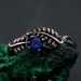 Sapphire Fern Branchlet Ring: Whispering Fern Design