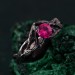 Heart of Fire: Gothic Ruby Ring