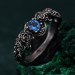 Blossom Silver Ring - Nature's Elegance with Floral Twig Accent