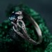 Silver Forest Bark Ring: Unique Rustic Tree Texture