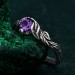 Silver Nature Ring: Nature's Embrace Woodland Promise Ring